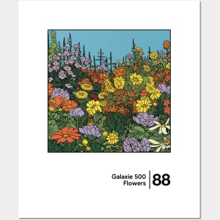 Flowers - Galaxie 500 - Minimal Style Illustration Artwork Posters and Art